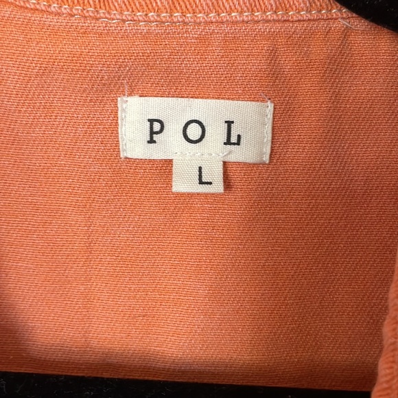 Pol Cantaloupe & Seafoam Oversized Shacket - Picture 5 of 6
